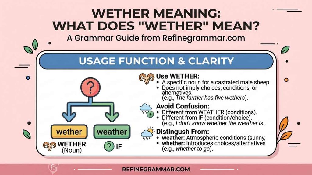 Wether Meaning: What Does "Wether" Mean?