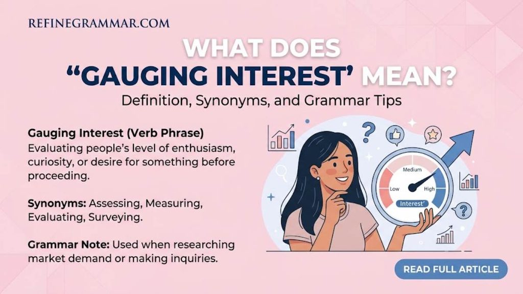 Gauging Interest vs Gaging Interest