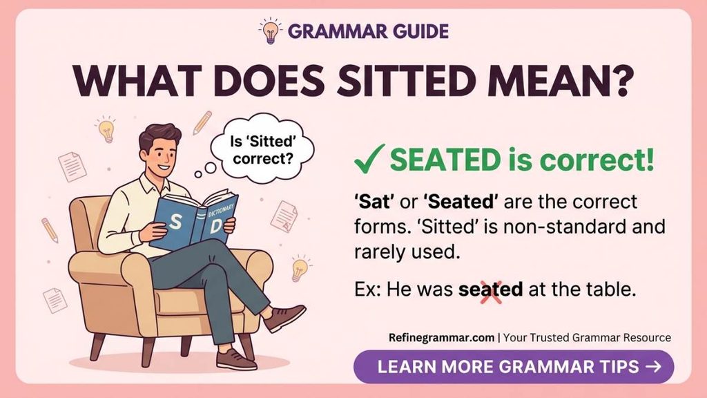 What Does Sitted Mean