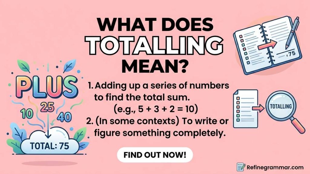 Totalling vs Totaling