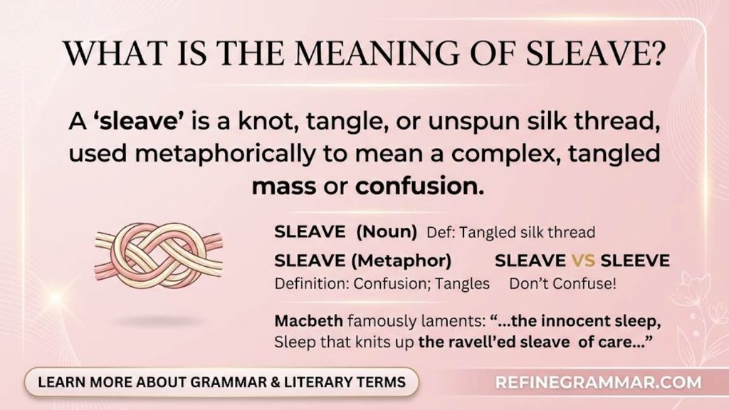 Sleeve vs Sleave