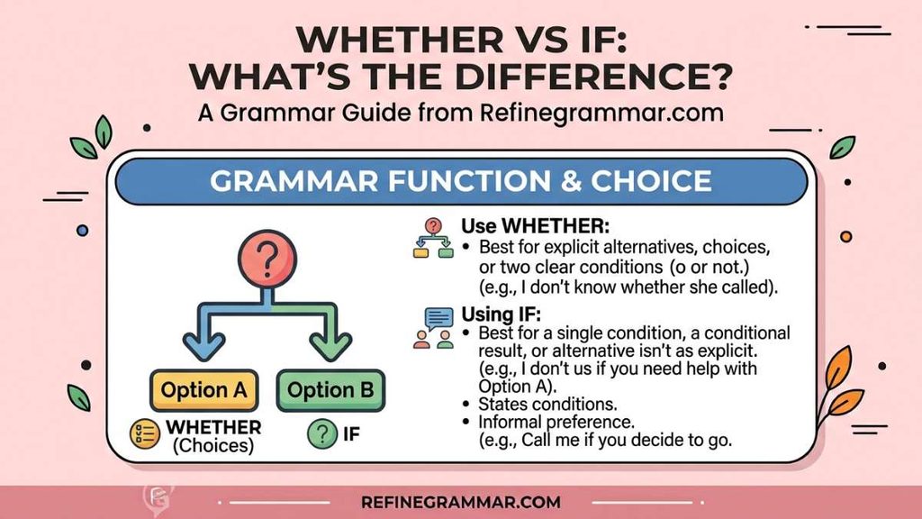 Whether vs If: What's the Difference?