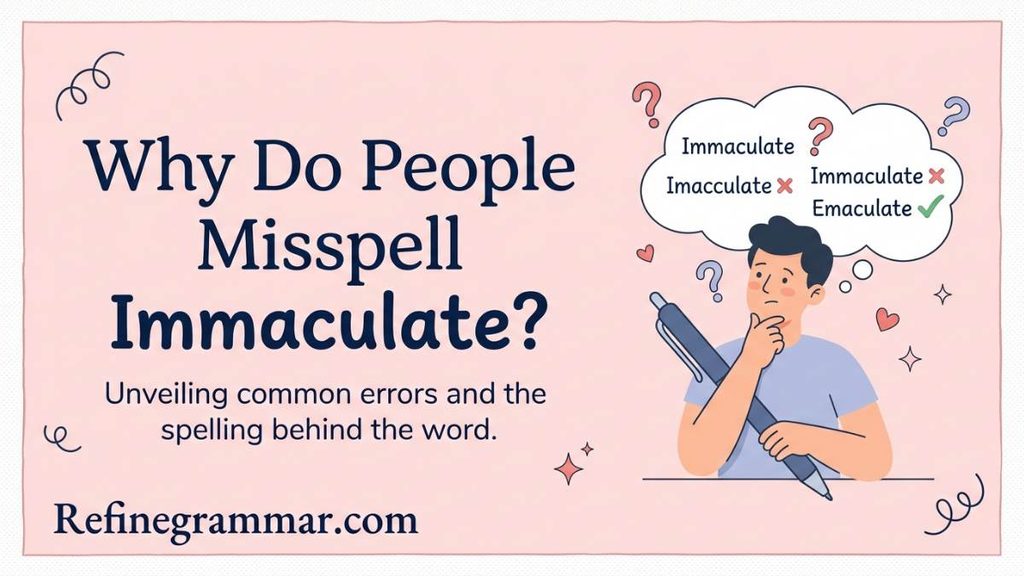 Emaculate vs Immaculate
