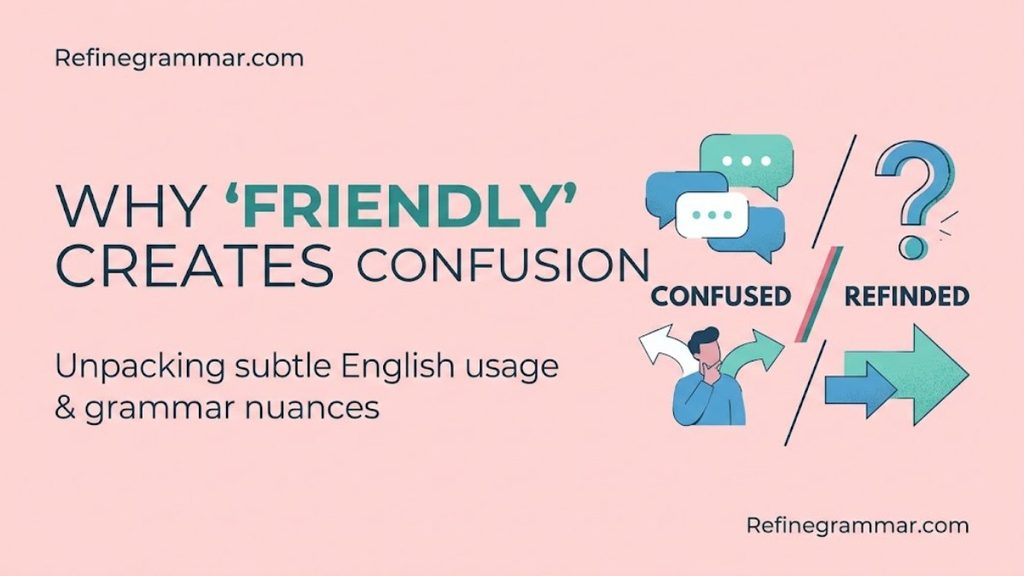 Friendlier vs More Friendly