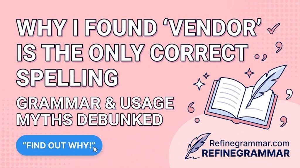 Vender or Vendor