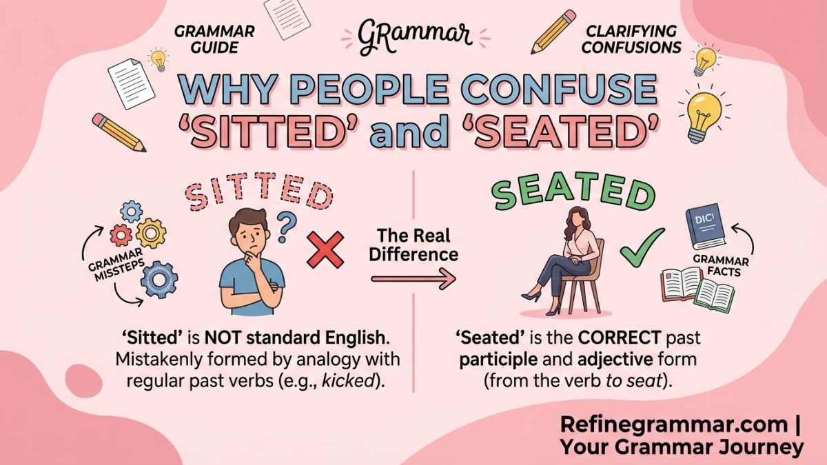 Why People Confuse Sitted and Seated
