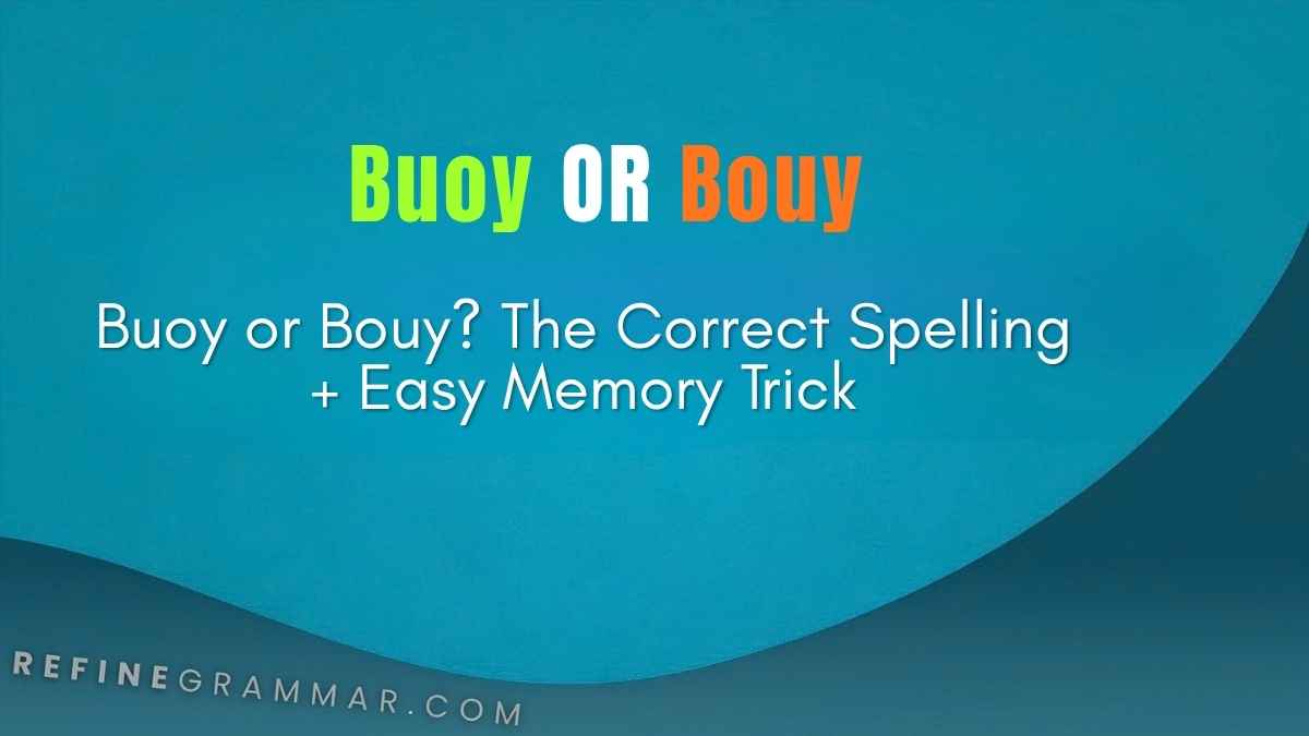 Buoy or Bouy