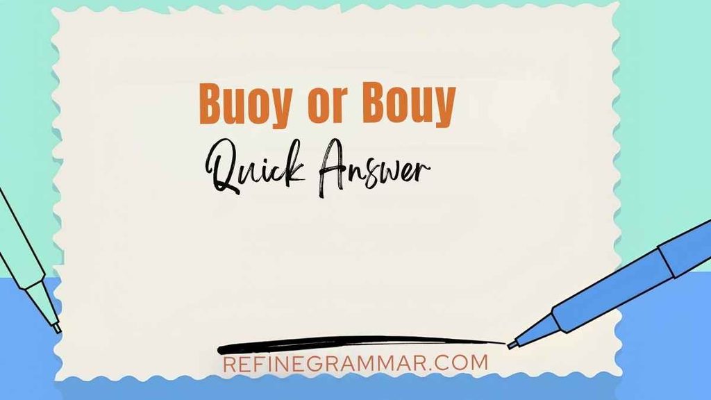 Buoy or Bouy