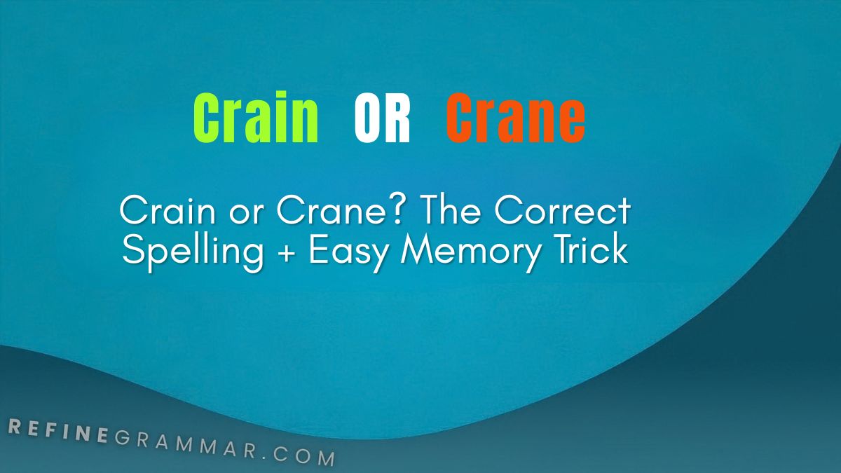 Crain or Crane