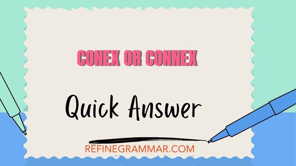 Conex or Connex