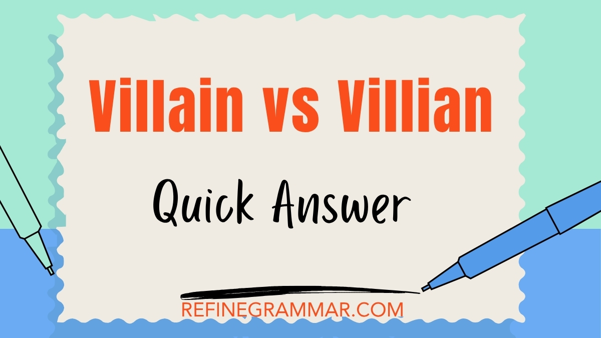 Villain vs Villian