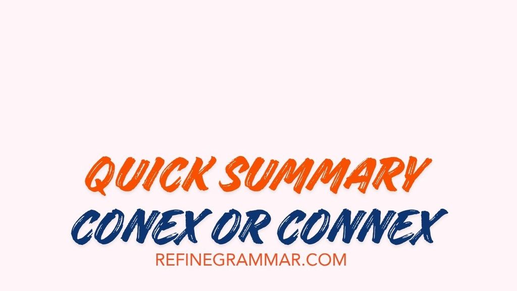 Conex or Connex